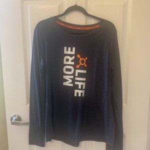 Orangetheory Fitness More Life Long Sleeve Tee, Size XL